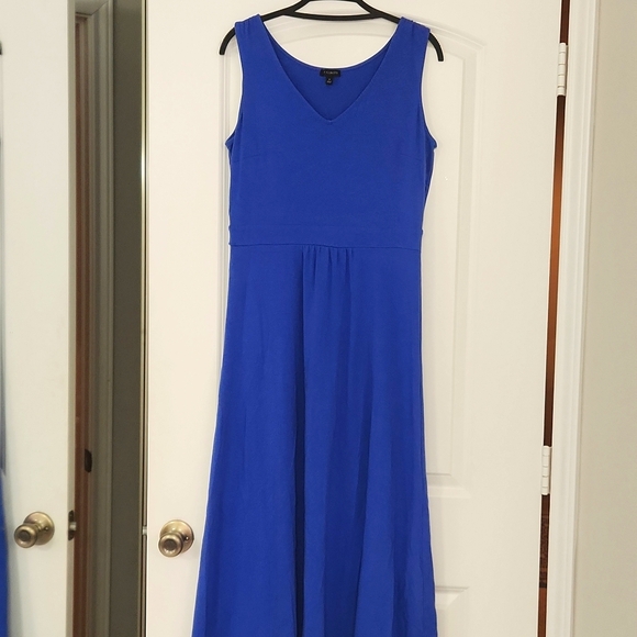 Pretty blue Talbots maxi dress in very good condition! - Picture 3 of 7
